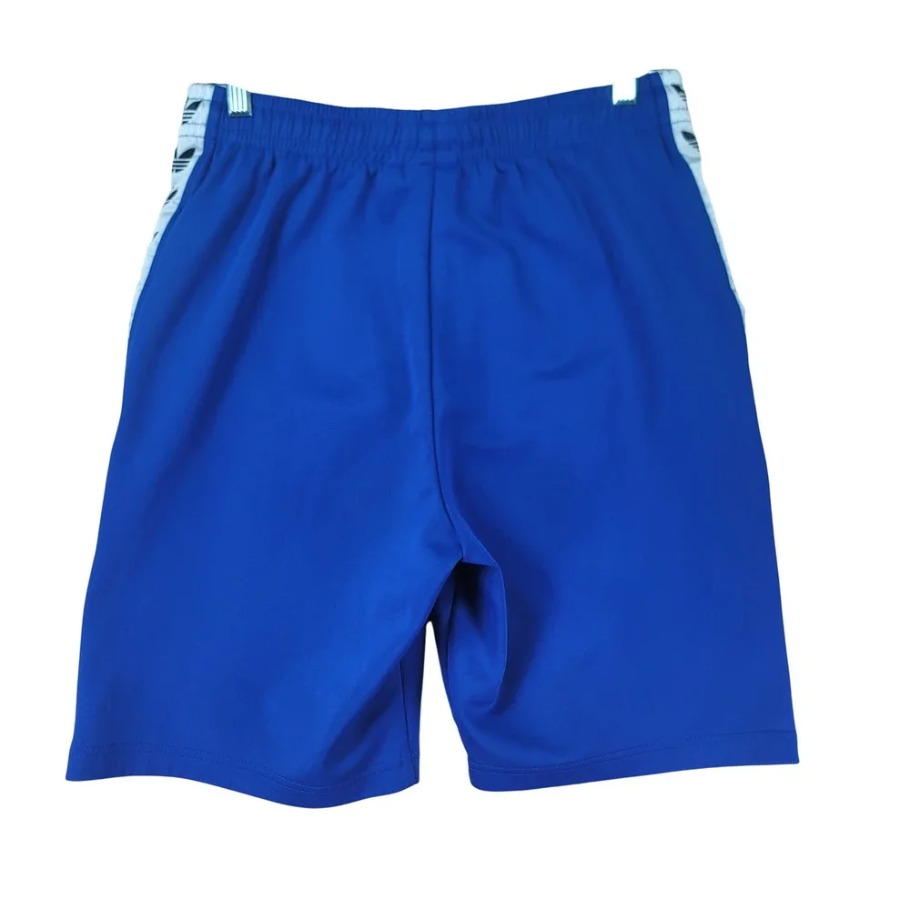 Adidas Originals Mens M (32-34) Blue Trefoil TNT Tape Poly Shorts Bold CE4818